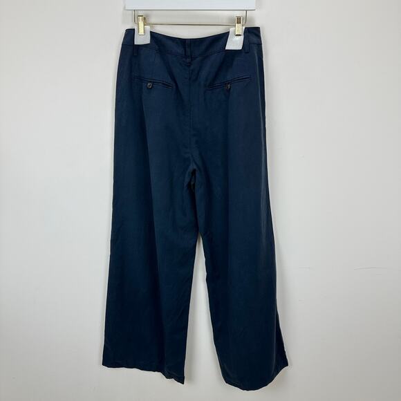 Madewell Harlow Navy Women's Wide-Leg Pants NWT - Picture 11 of 13
